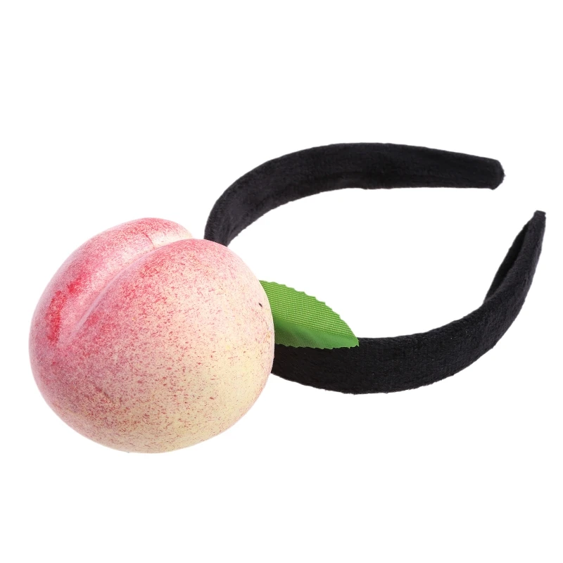 

Stuffed Vegetable Headbands Carrot Hair Hoop Cartoon Fruit Hairband for Party 57BD