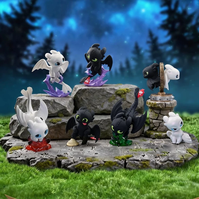 Фото 52TOYS Как приручить дракона: Серия «Свет и Ночь: Взаимное проникновение» — Слепая коробка, милая настольная фигурка-украшение, сюрприз-пакет, подвески, подарок №1