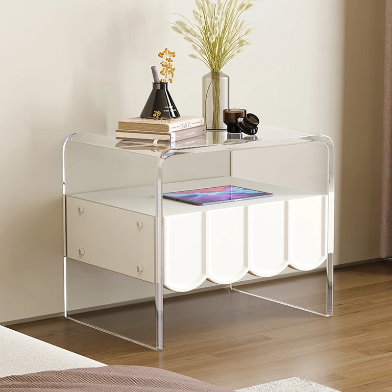 

Nordic Dressers Bedside Table Bedroom Modern Coffee Tables White Nightstands Drawer Mesita De Noche Bedroom Furniture LTY5XP