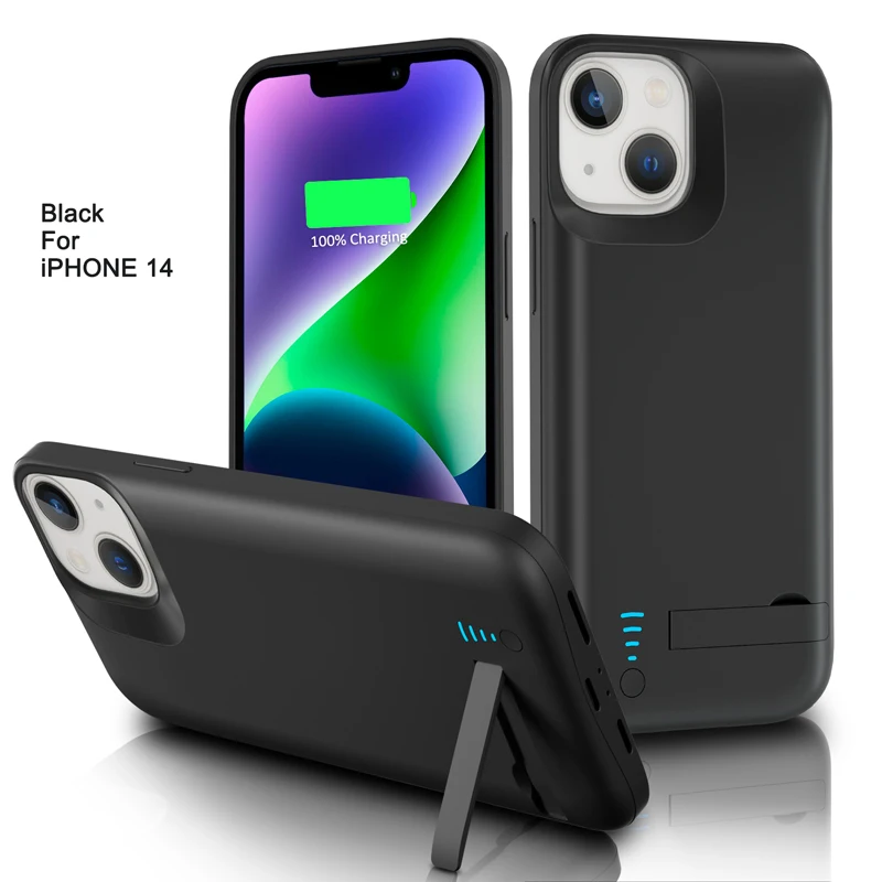 

Battery Charger Case For iPhone 14 14 Pro 14 Pro Max Power 14 Plus 6000mAh Fast Charging Power Case Portable Power Bank Cover