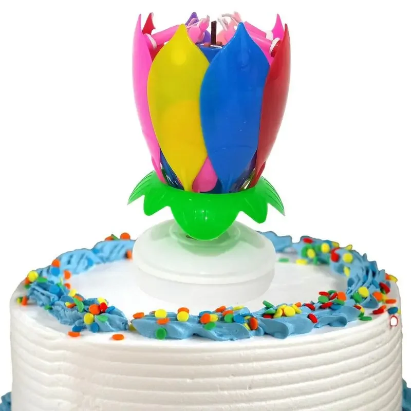 

Lotus Candle Rotating Lotus Birthday Candle Singing Birthday Candles Singing Candles For Birthday Cakes Cool Birthday Candles