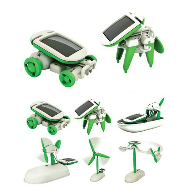 

DIY Six-in-one Solar Kit Toy Assembly 6-in 1 Children's Scientific Production Science and Education Toys for Kids
