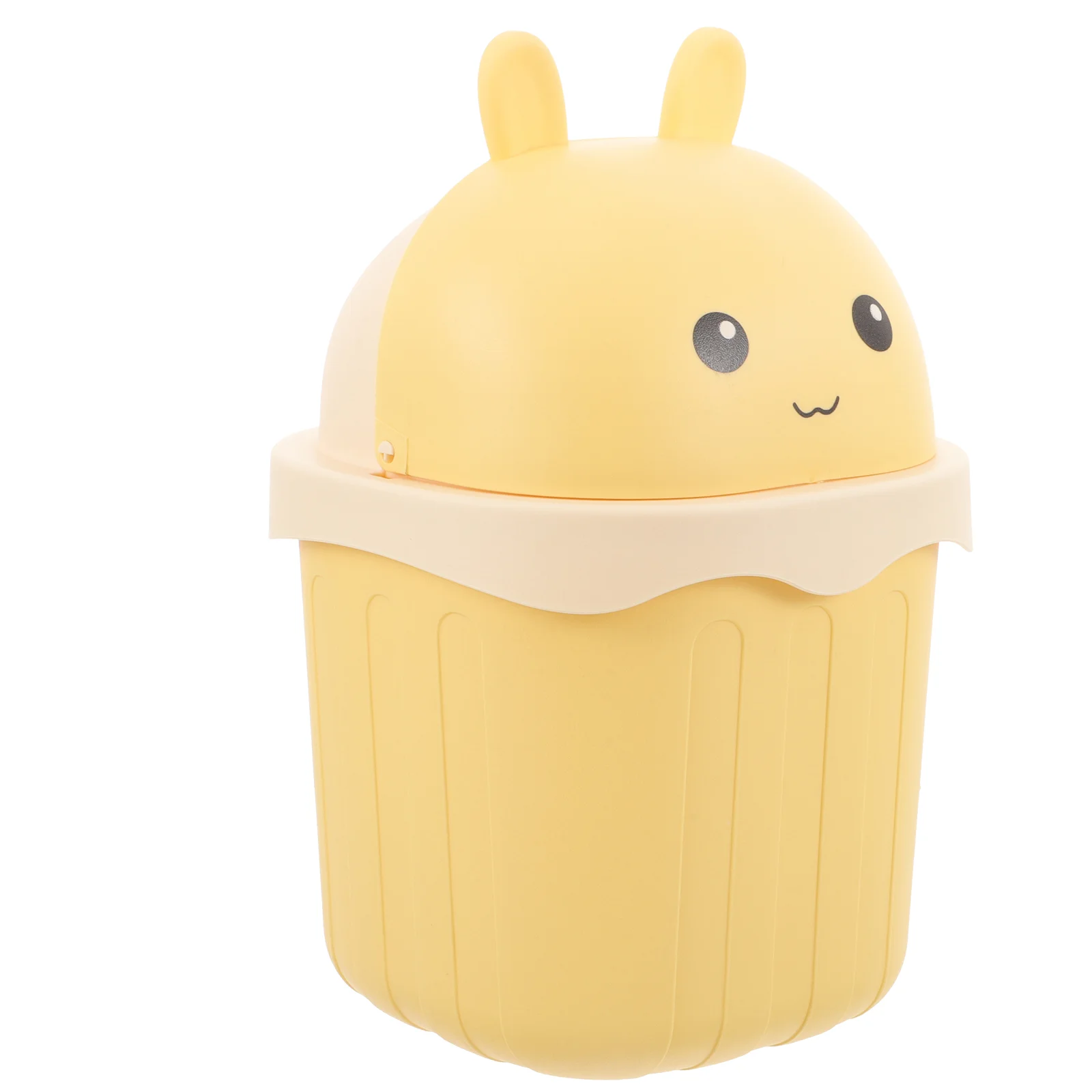 

Desk Trash Can Desktop Lid Countertop Garbage Small Waste Basket Tabletop Bucket