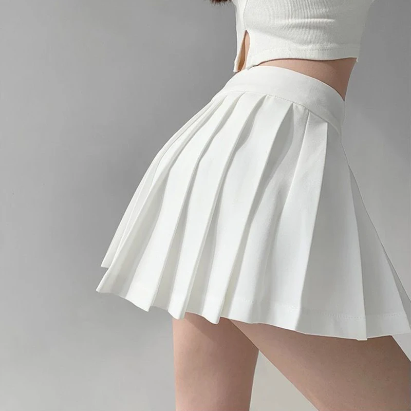 

Rimocy Preppy Style Black White Pleated Skirt Women 2023 Summer Harajuku High Waisted Skirts Woman A Line Student Jk Skirts