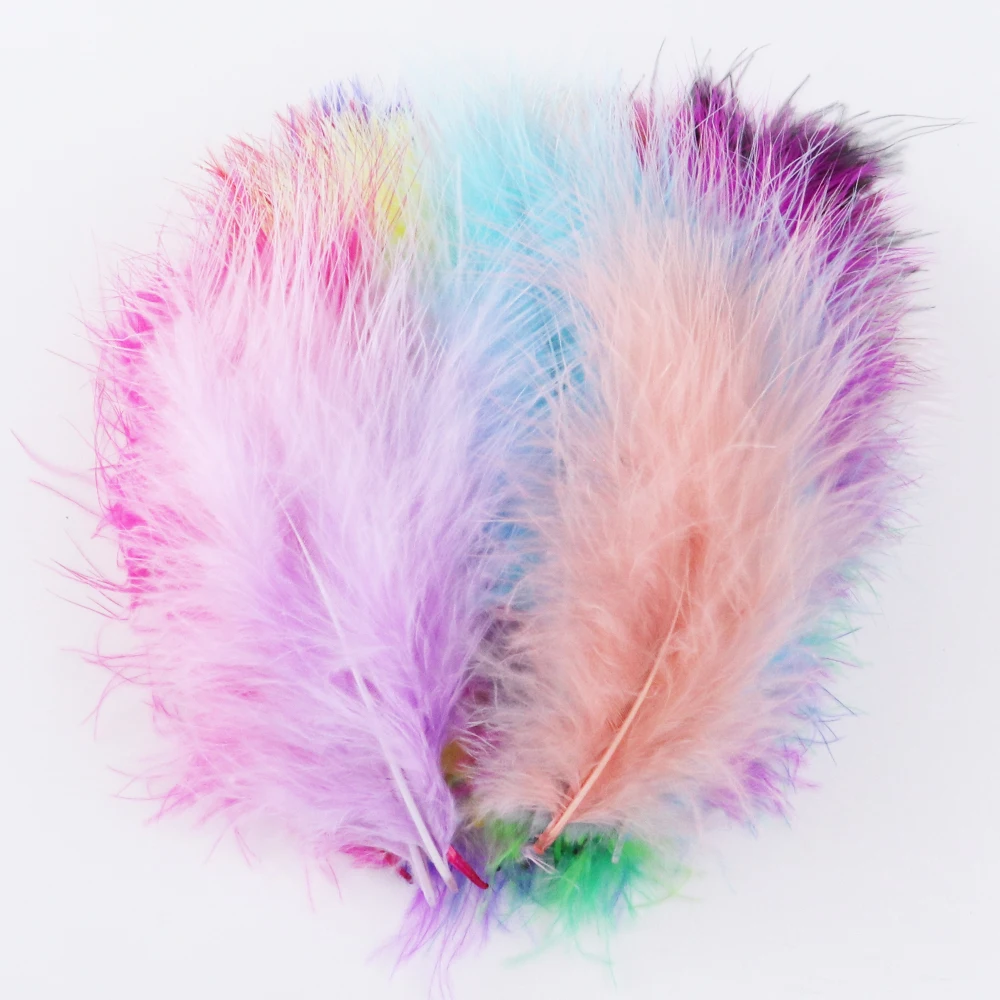 

Turkey Feather Plumes 6-8 Inch Fluffy Decoration Natural Decorative Balloons for Party Feathers Soft Creation Creative Leisure
