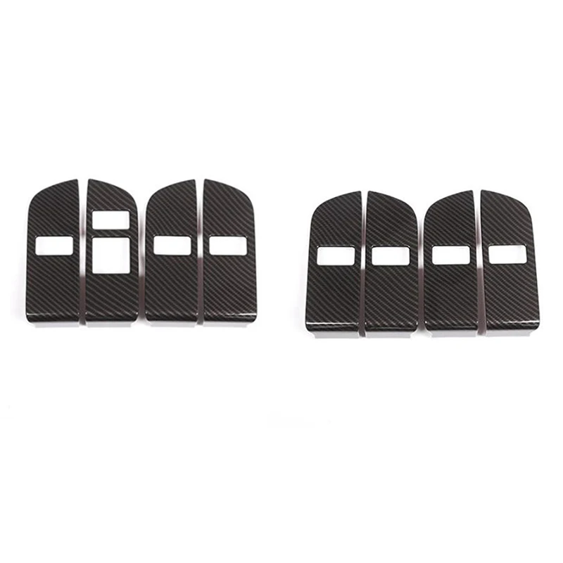 

For Land Rover Discovery 5 2021 2022 Carbon Fiber Window Lift Switch Button Panel Cover Trim Decorative Accessories