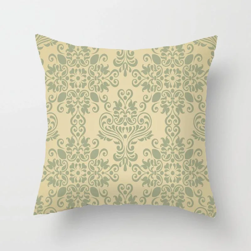 

Yellow-Green Pattern Sofa Pillow Cover Cushion Cover 40x40cm Pillowcase Cushion Case Sofa Bed Home Decor Living Room Car Office
