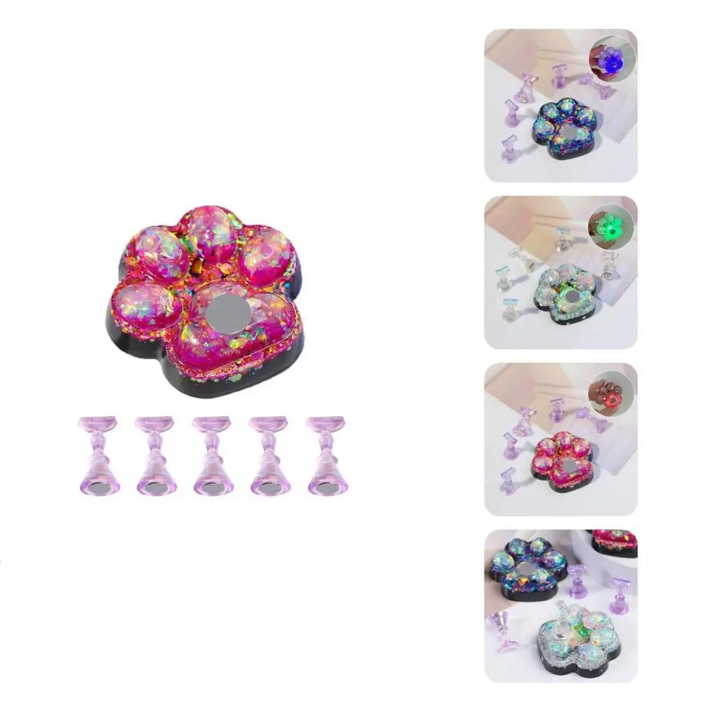 

1 Set Nail Display Plate Delicate Cat Claw Base False Art Tip Manicure Tool Fashion DIY Nail Display Stand