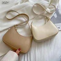 2022 new womens fashion handbags retro solid color pu leather shoulder underarm bag casual women hobos handbags purses classic
