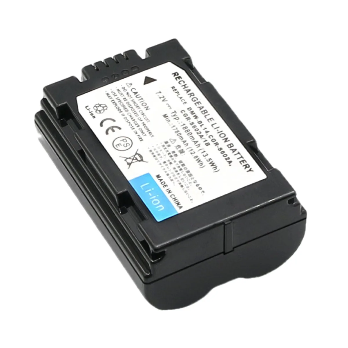 

1880mAh CGR-S602 Battery for Panasonic CGR-S602A CGR-S603 DMW-BL14 Lumix DMC-L1 DMC-LC40 DMC-LC5 Leica DIGILUX1
