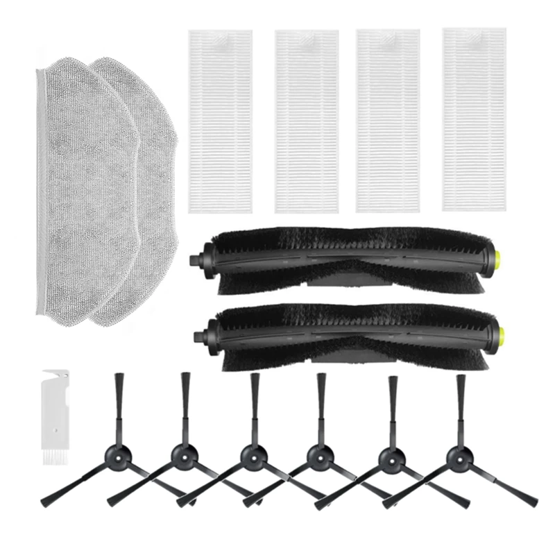 

Main Brush Side Brush Hepa Filter Spare Parts Accessories For Qihoo 360 S10 X100 Max Robot Vacuum Cleaner