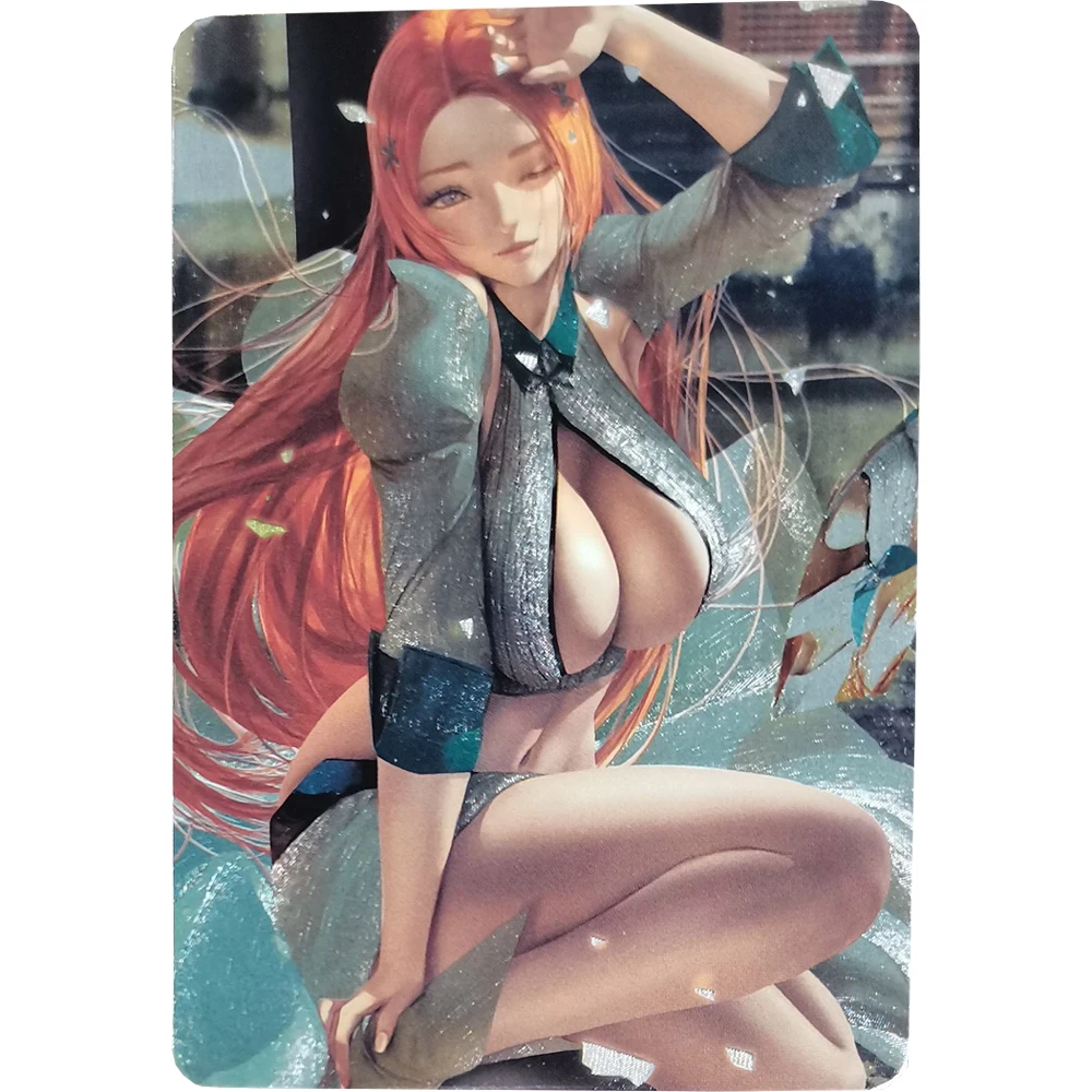 4 шт./компл. отбеливающая флеш-карта ACG сексуальные кавайные Аниме Девушки Matsumoto