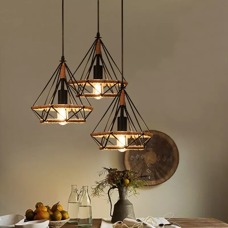 

Fashion Retro Industrial Ceiling Pendant Shade Lamp Iron artPendant Ceiling Light Cover Chandelier dining room Home Decor