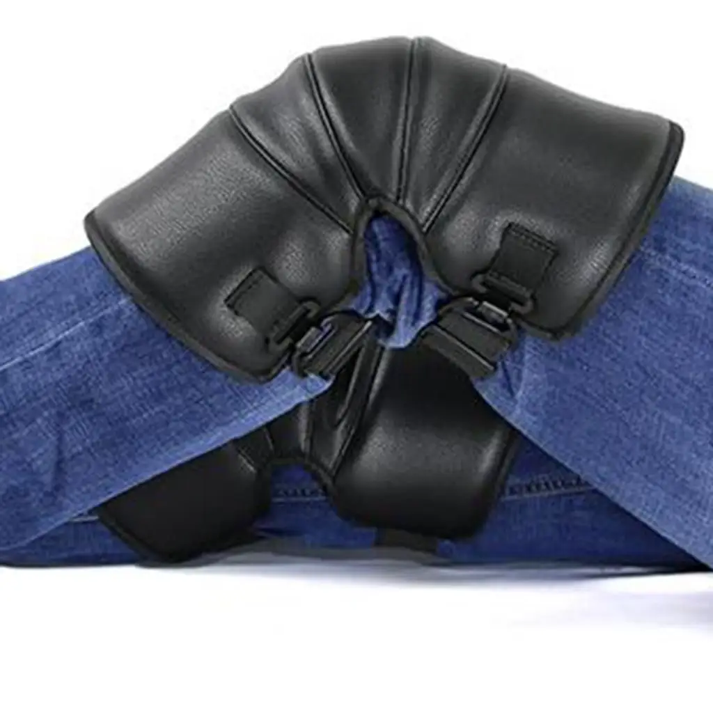 Утепленные наколенники из искусственной кожи для мотоцикла защитные теплые