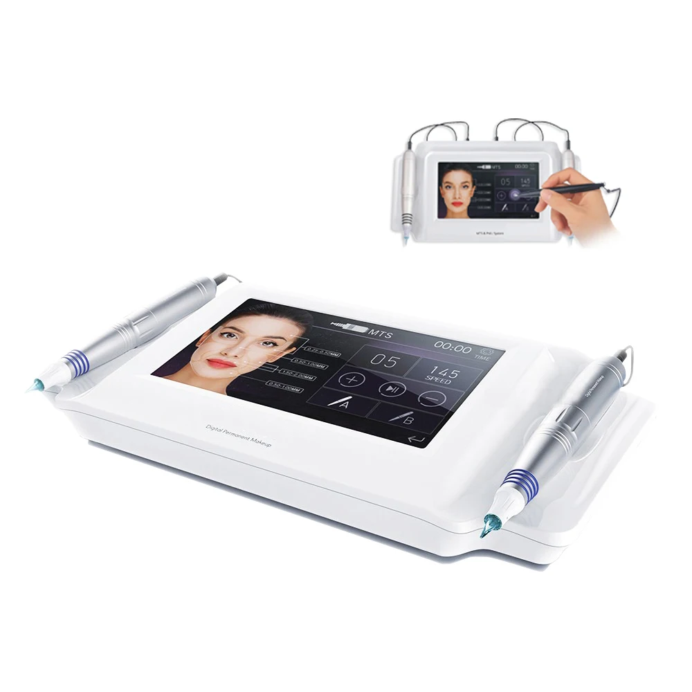 

Professional hot sale digital touch screen 2 in 1 pen tattoo machine with permanent makeup machine tattoo PMU MTS