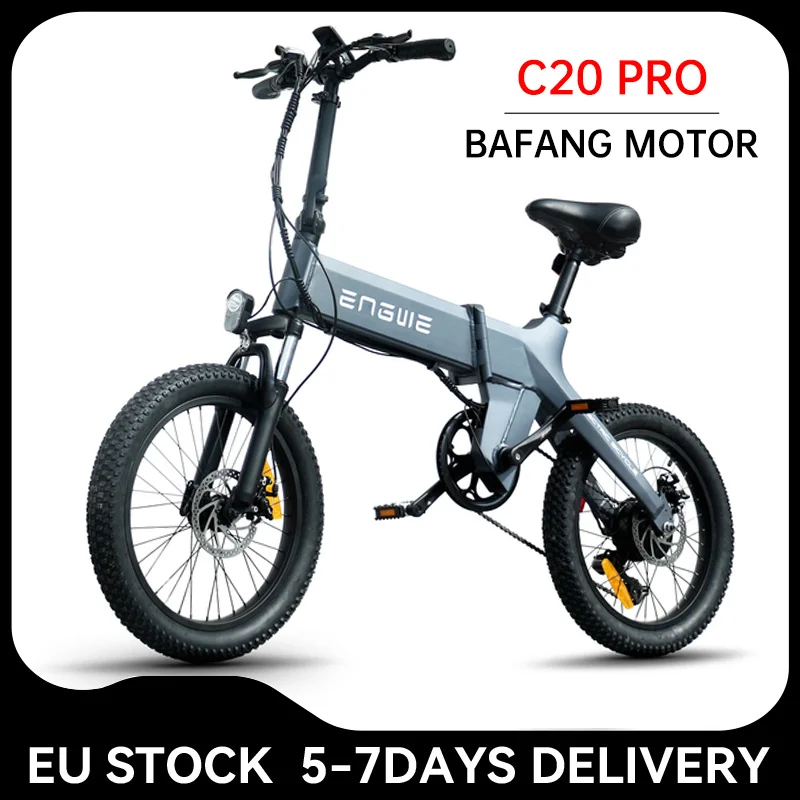 

ENGWE Electric Bike Adult 36V19.2AH City EBike with 250W BaFang Motor 20*3.0 inch Fat Tire Powerful Electric Bicycle 25KM/H