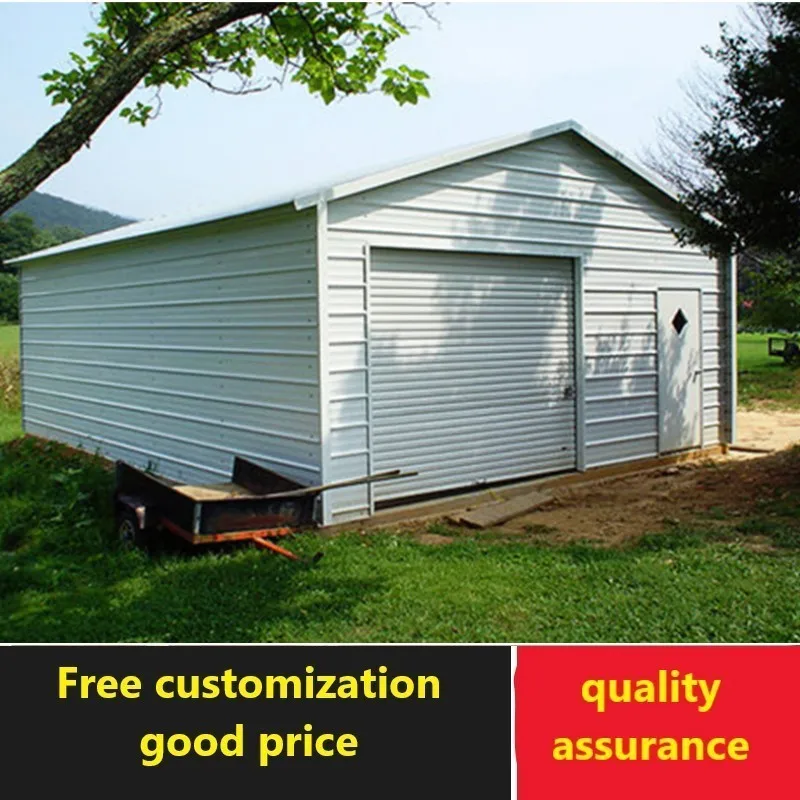 

Large discount steel frame garage for car / steel shed design