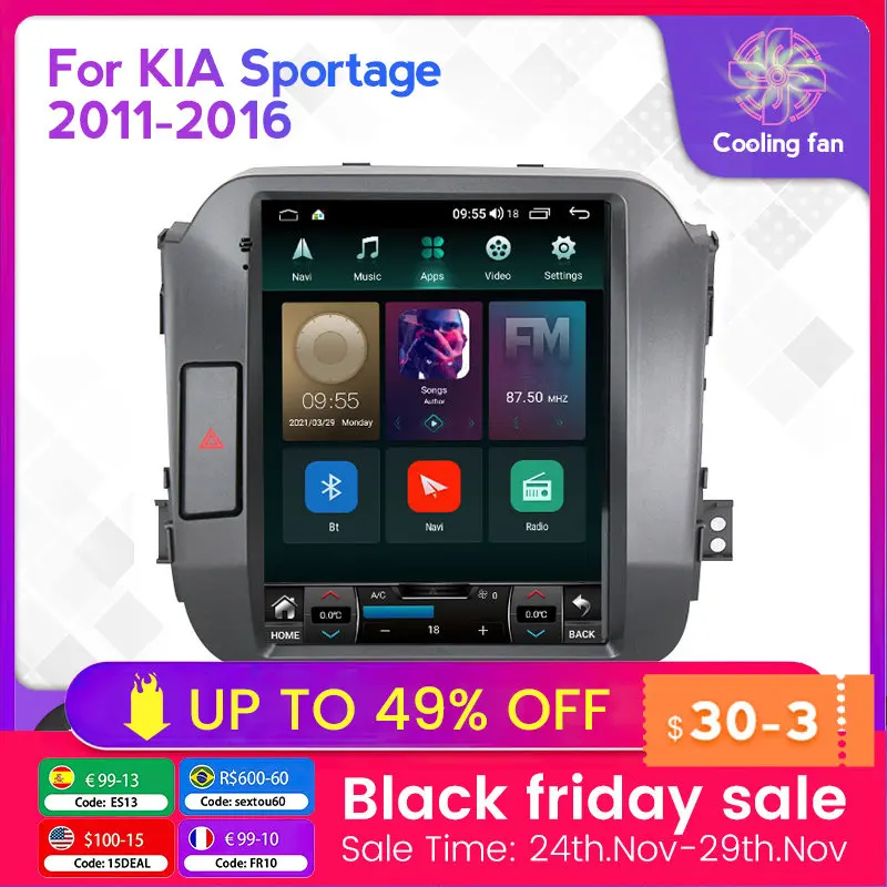 

Android 11 8Core 8+128G Car Radio Stereo For KIA Sportage 3 SL 2010-2016 GPS Navigation Multimedia Player 4G Lte Wifi Carplay