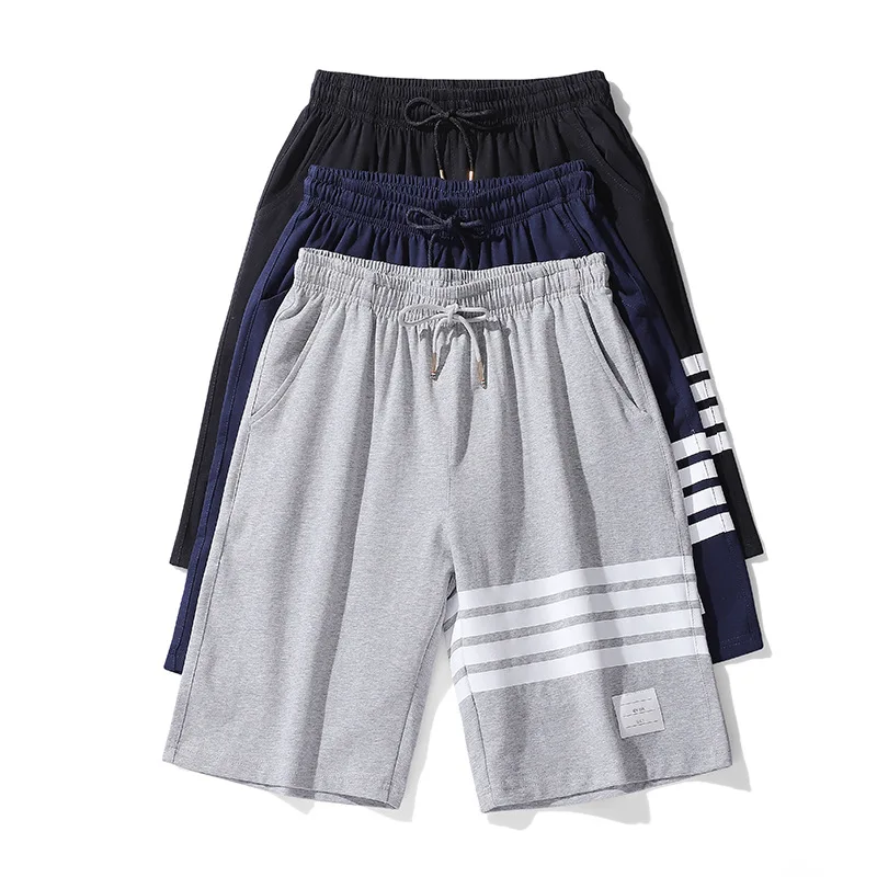 

Дышащие мужские шорты, корейская мода, хлопковые однотонные тренировочные шорты с множеством карманов, Широкие пляжные шорты, лето 2023