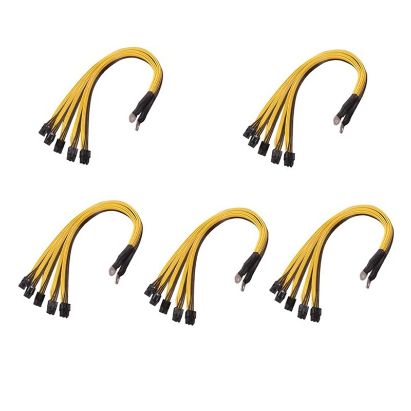 Графическая карта S7 S9-5X PCI-E Pcie 6Pin GPU кабель питания сплиттера BTC Miner Bitcoin S11 T9 + X10 L3 A3