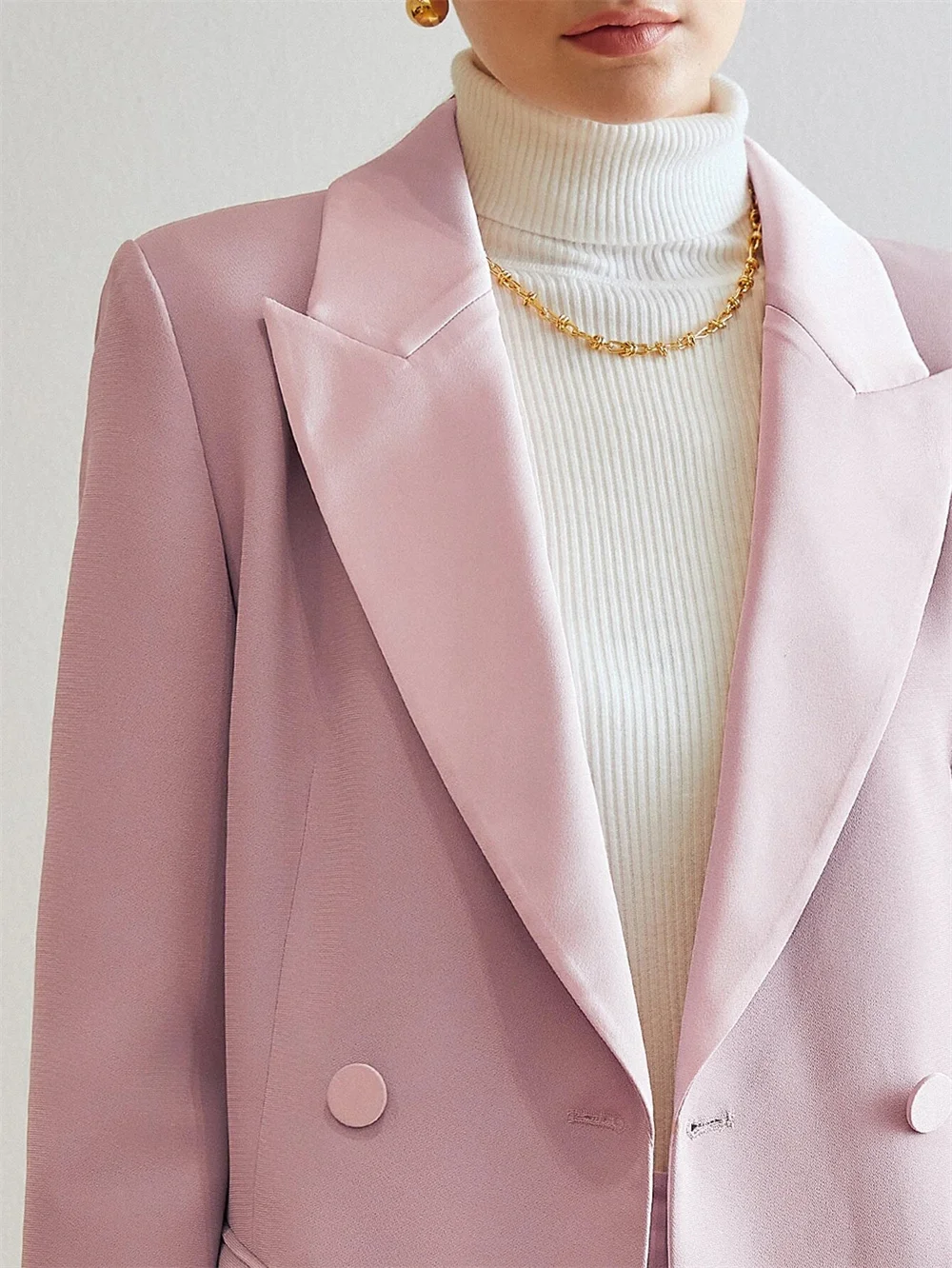 Women's Suits Velvet Office Ladies Mid Length Blazer&Trousers Double Breasted Lapel Solid Slim Business 2 Piece Set Pantsuits