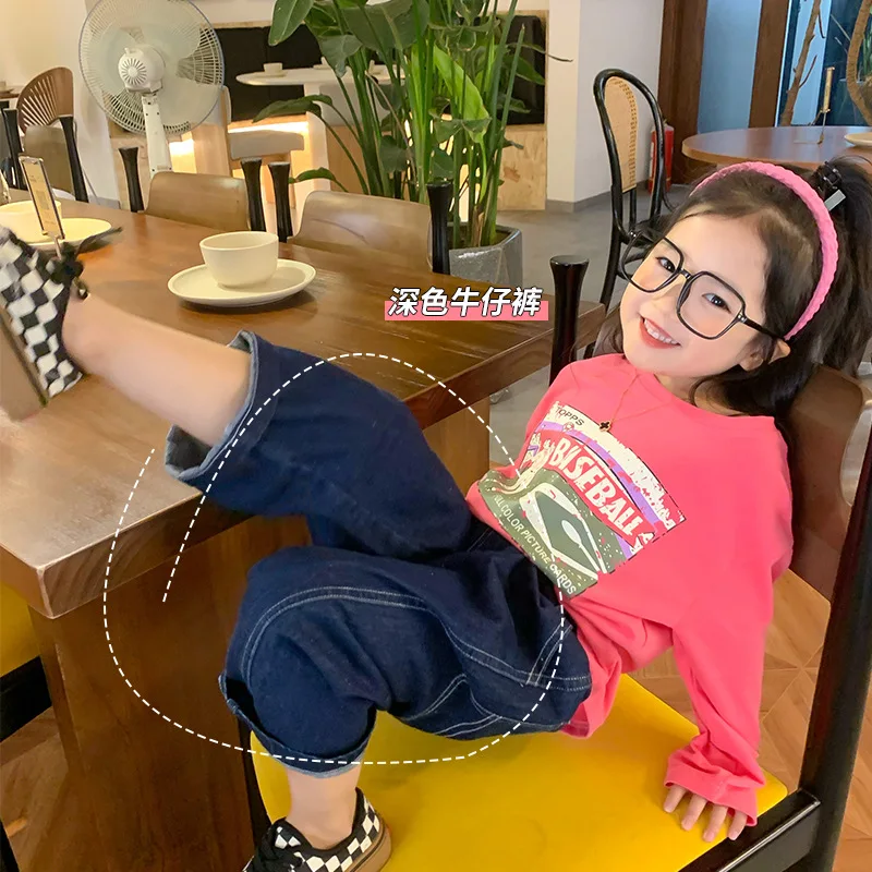 

Джинсы женские прямые ярко-синие, на весну/лето