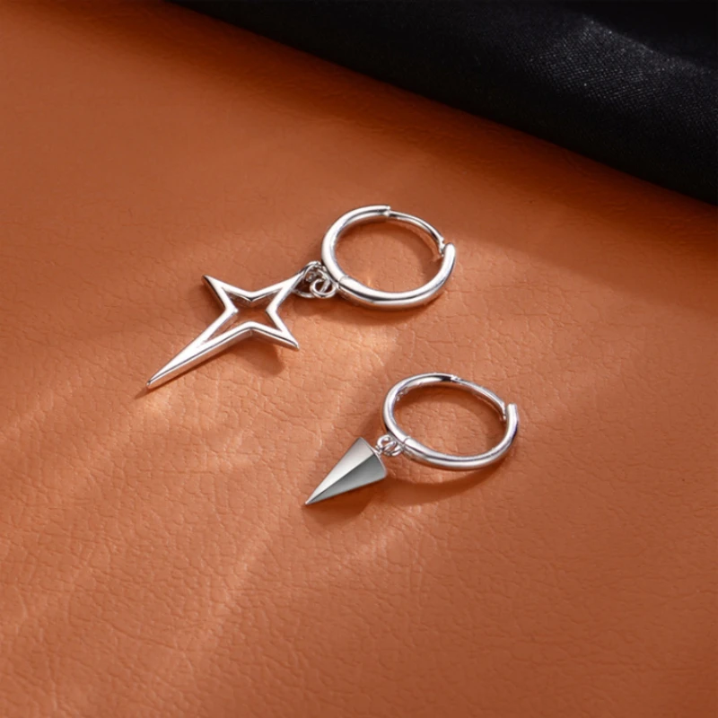 

Fashion Simple Star Asymmetric Earring Cool Stud Earrings For Women Holiday Gifts Vintage Ear Buckles Gothic Jewelry Accessories