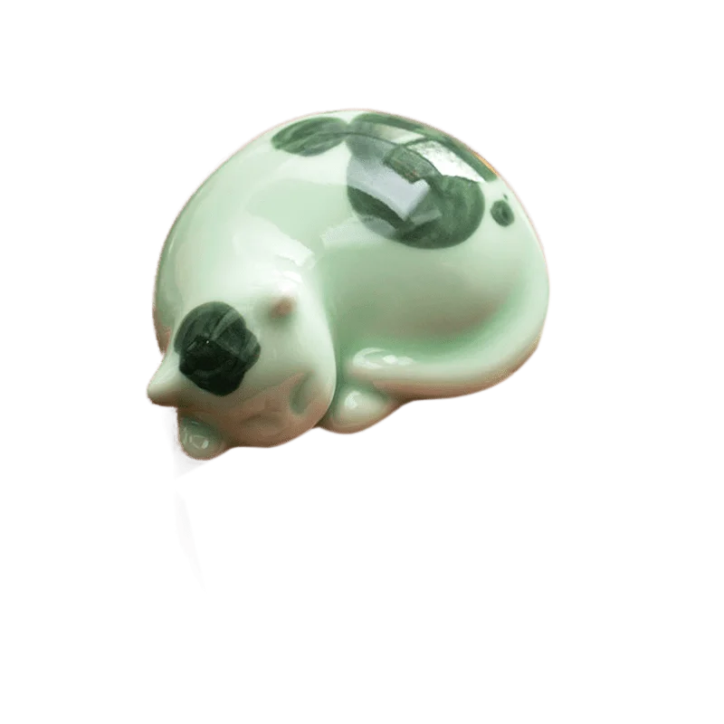 

Handmade Chinese Tea Pet Decoration, Ceramic Cat Toy, Kung Fu Tea Set, Ceremony Tea Ornament, Kitty Cat Tea Pet Decoration