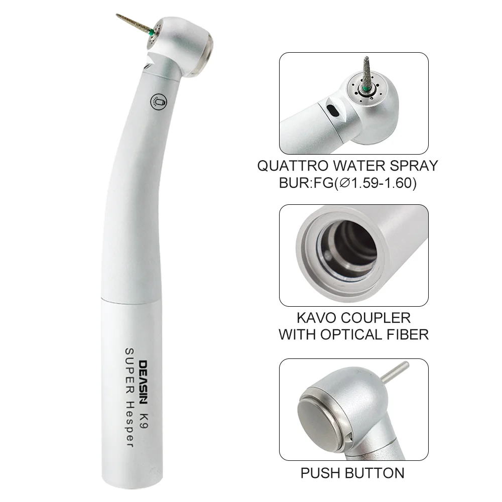 Быстрая насадка 9000L оптоволоконный светодиодный наконечник Den tal подходит для