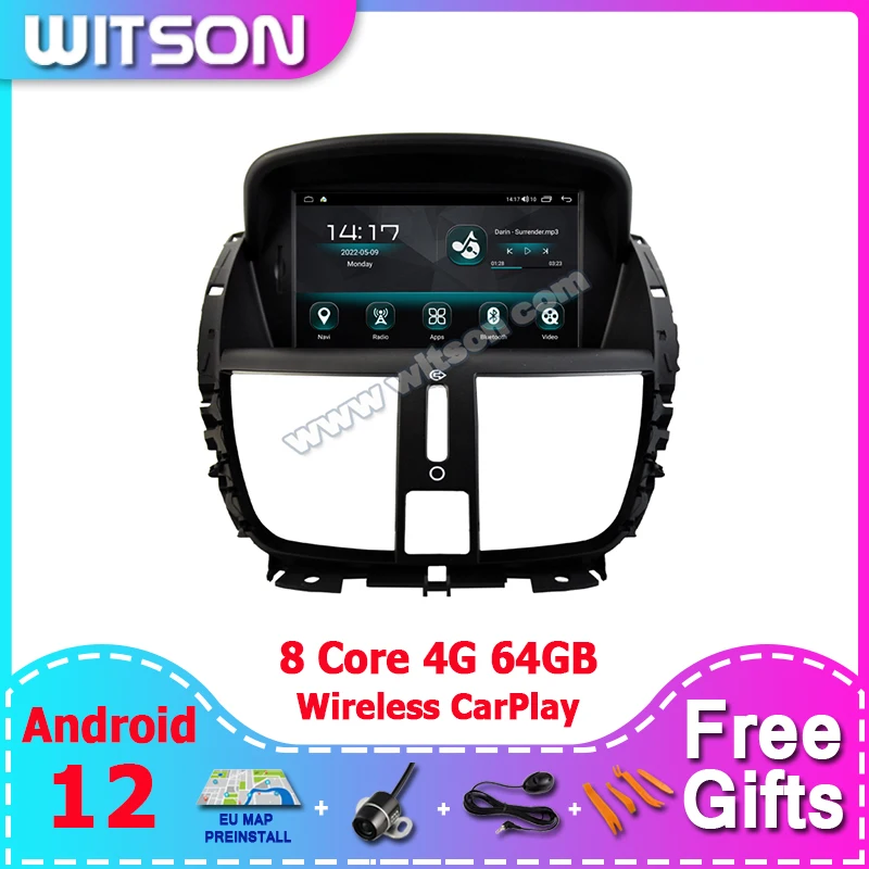 

Мультимедийная система WITSON для PEUGEOT, 7 дюймов, Android 12, GPS-навигация