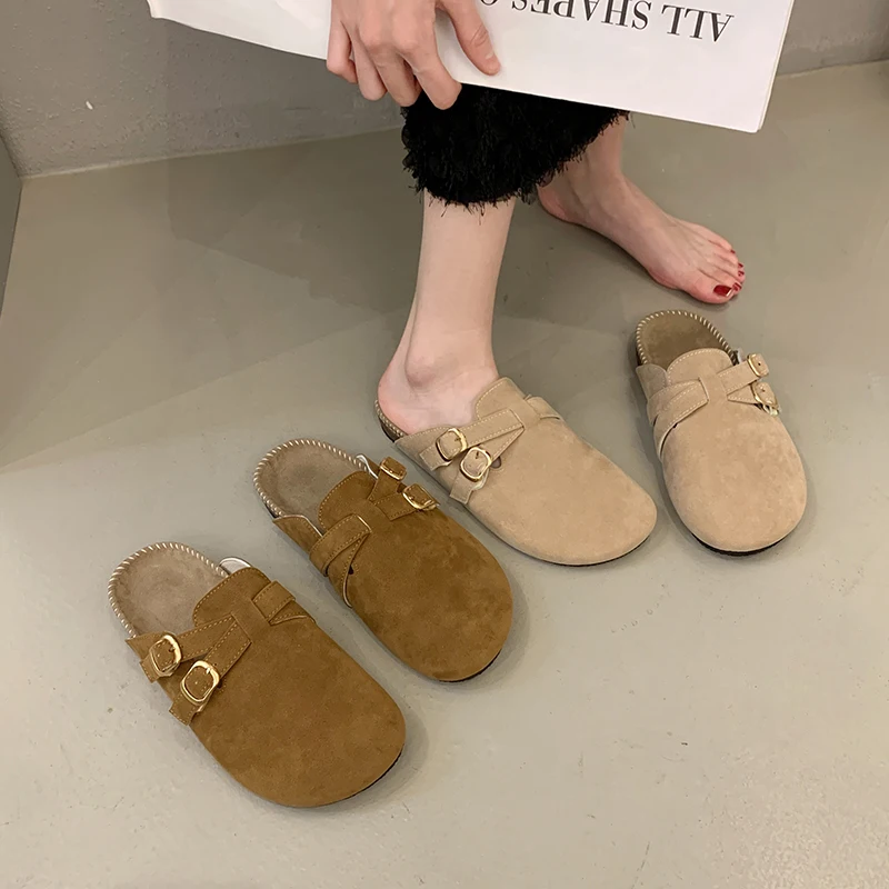 

Женские туфли на плоской подошве, мягкие туфли-лоферы из искусственной кожи, на резиновой подошве, с закрытым носком, 2023 Sl, 2023