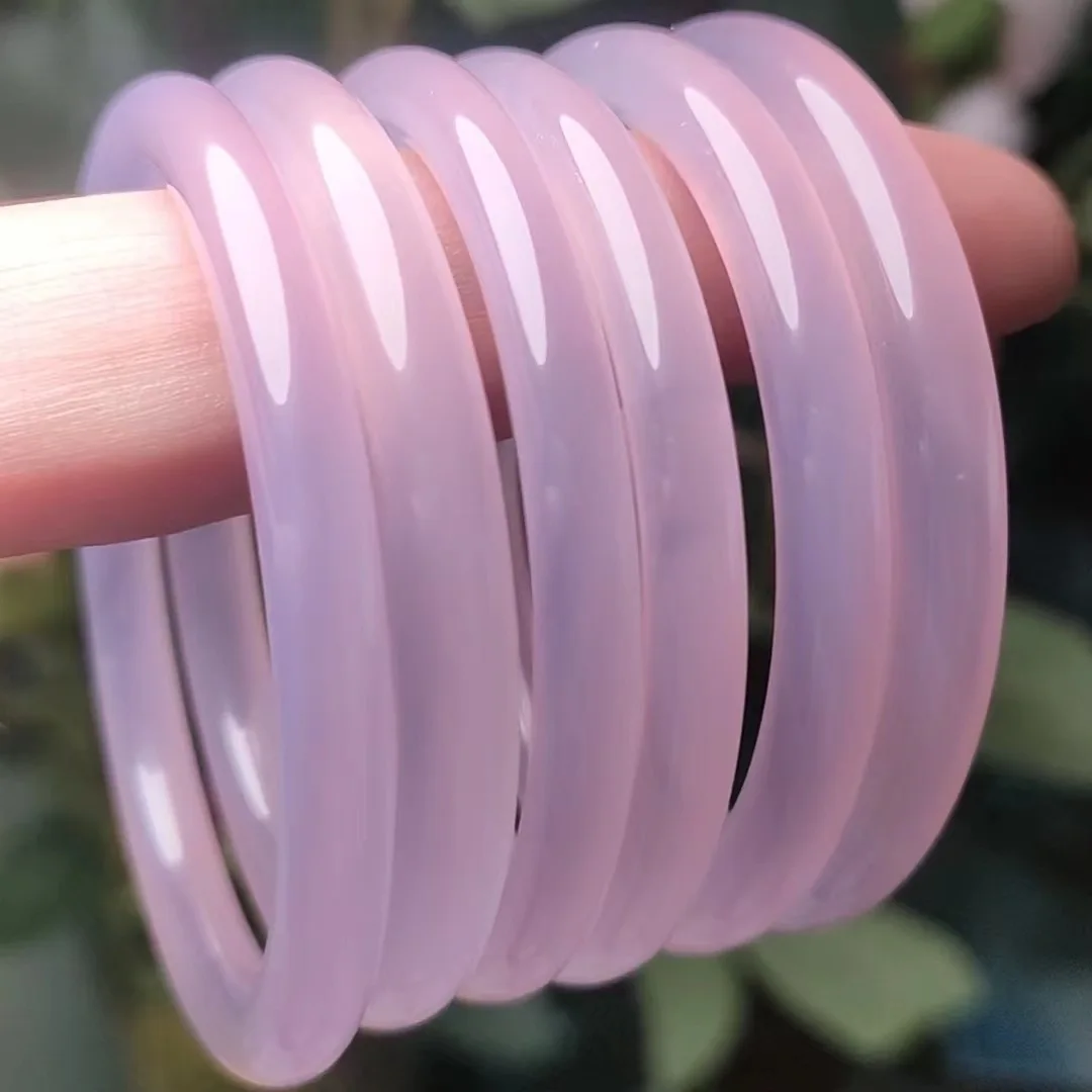 

Children Jade Bangle Genuine Myanmar Jadeite With Certificate Natural Stone Pink Burma Jades Bangles Girls Bracelets 44-45mm