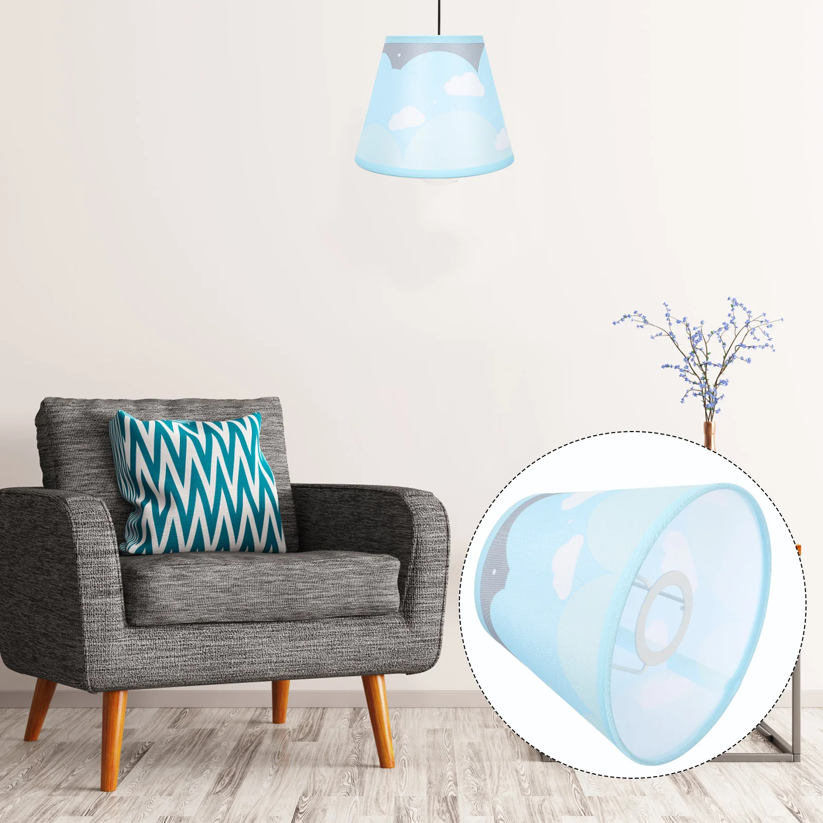 

Lamp Shade Lampshade Cover Chandelier Drum Floor Linen Decorative Bedside Pendant Belle27 Light Table Bulb Wall Fabric Line