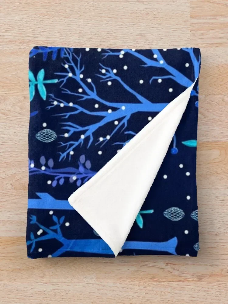 Синий плед Deericorn теплые зимние одеяла