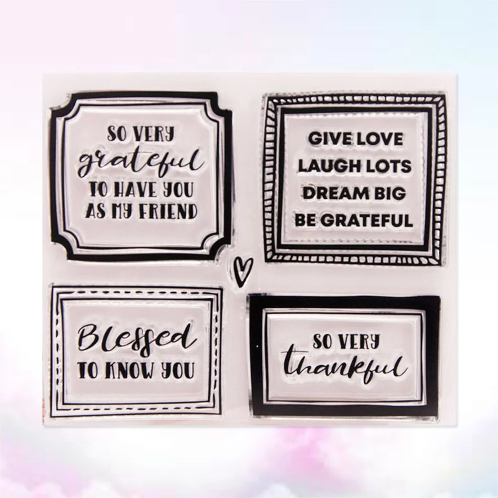 

1pc Clear Stamp Transparent Stamps for Scrapbooks Craft DIY Decoration Making Photo Album
