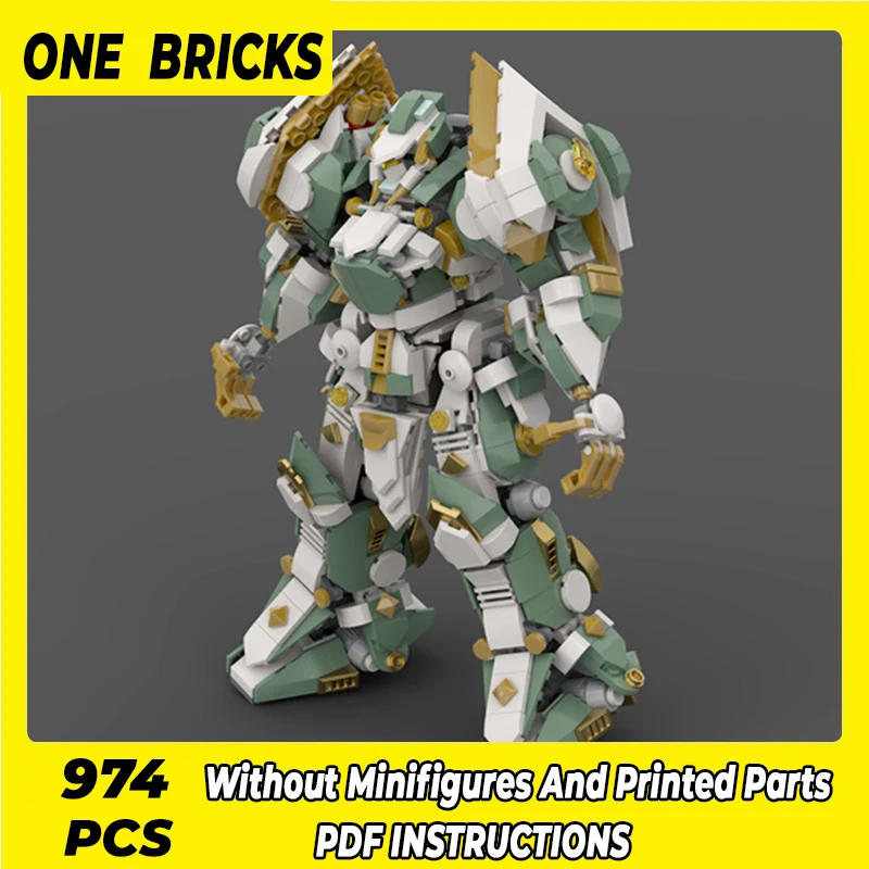 

Строительные блоки Moc, серия моделей Mecha, Изумрудный Мститель, технические кирпичи, сборка «сделай сам», строительные игрушки для детей, праздничные подарки