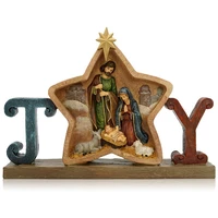 fashion nativity of jesus figurines catholic relics home decoration statue ornaments crafts resin gifts