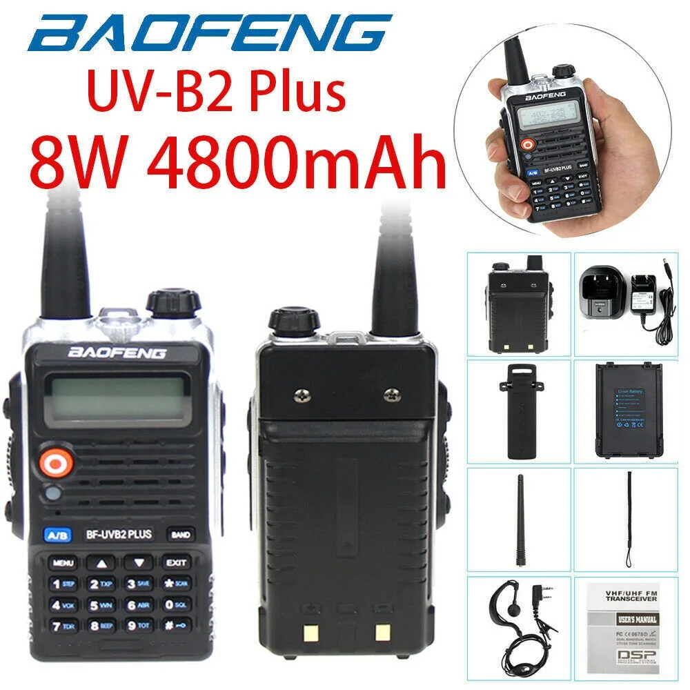 

Двухполосная рация ML1 BF-UVB2 PLUS (улучшенная версия) UHF VHF