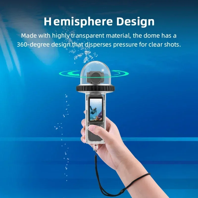 Водонепроницаемый чехол для DJI OSMO POCKET 3, защитный чехол для подводного дайвинга и плавания, устойчивый к падениям чехол, аксессуары для карданной камеры (art.: 3920cd06127eb) - 3920cd06127eb