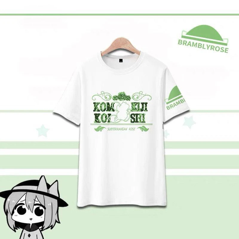 

TouHou Project Komeiji Koishi 3d T-shirt Anime Men Women T Shirts Tops O-neck Short Sleeve Popular Boys Girls T-shirts Tee Shirt