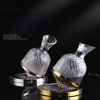craft rotating decanter gyro tumbler red wine set high end luxury home crystal red wine glass set wine decanter set