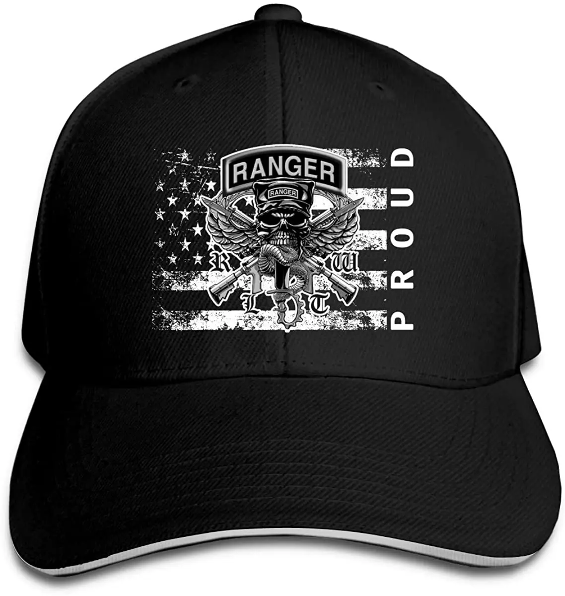 

US Army Rangers Logo Proud American Men Classic Outdoor Casquette Peak Cap