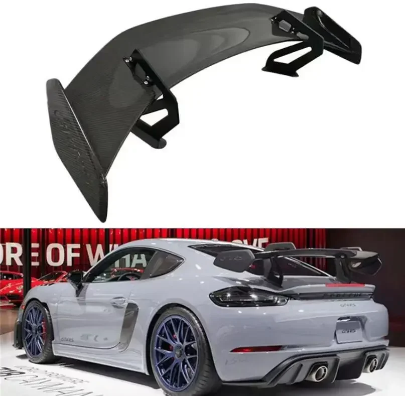 Спойлер для Porsche 981 718 918 987 Cayman Boxster GT GT4 RS 2013-up спойлеры на багажник из настоящего