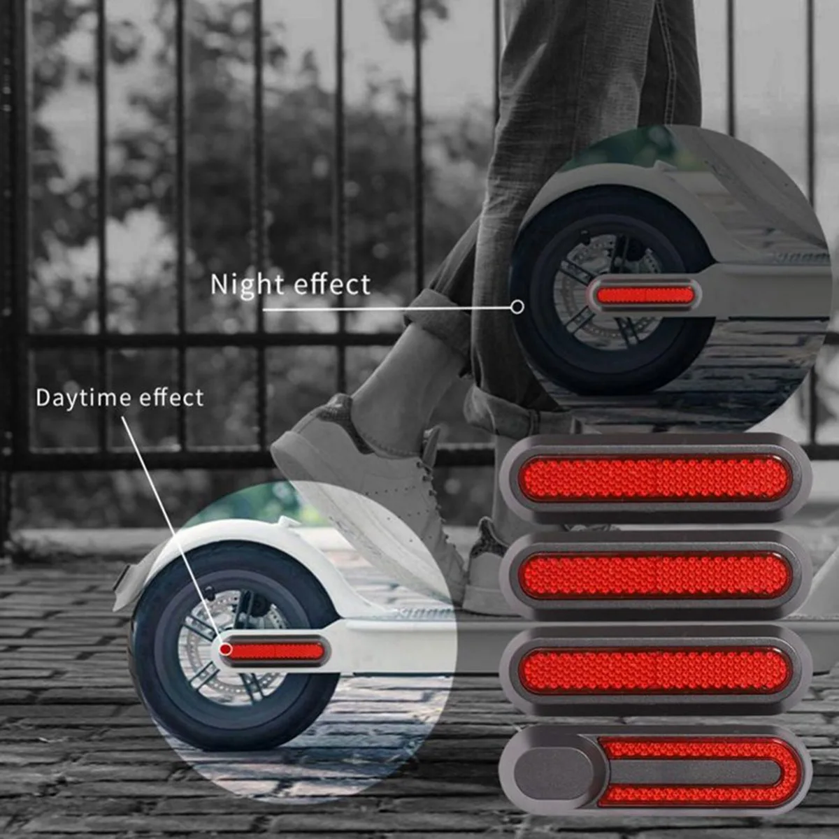 

Светоотражающий защитный чехол для электроскутера Xiaomi Mi M365/PRO/1S/Essential Scooter, задняя крышка ступицы колеса янтарного цвета