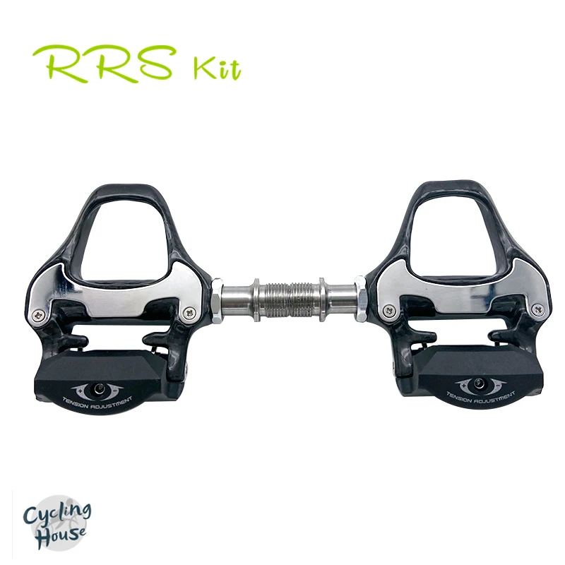 

Rrskit New Carbon Spd Pedal Lightweight Road Mtb Bike For Spd Pedal Carbon Spd Self-locking Pedal Antiskid Bicycle Pedal