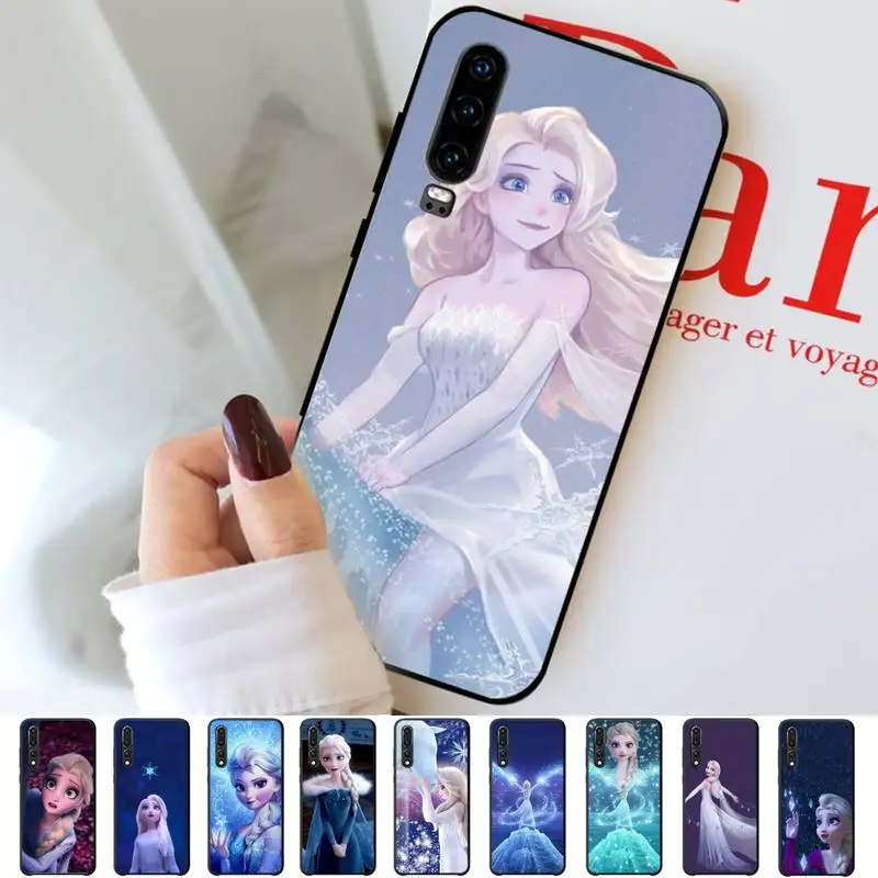 

Disney Elsa Phone Case for Huawei P30 40 20 10 8 9 lite pro plus Psmart2019