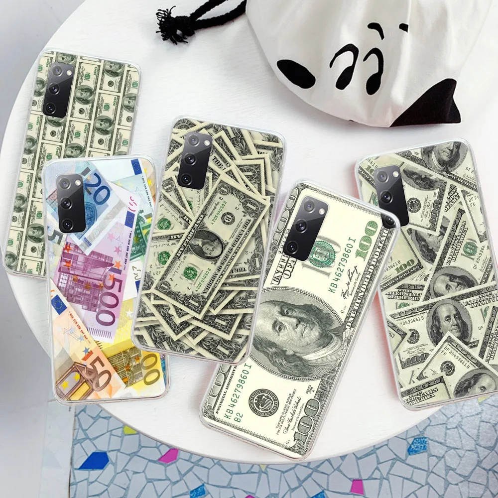 Мягкий чехол для VIVO Y100 Y200 Y18E Y19 Y19S Y20 Y21 Y21T Y22S Y27 Y28S Y75 Y76 Y77T Y36 Y33S Y33T ZR3 Бумажные деньги