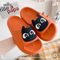 lovely cat slippers women wear outdoor 2022 summer indoor home thick sole anti skid 2022 new cool slippers man sandals