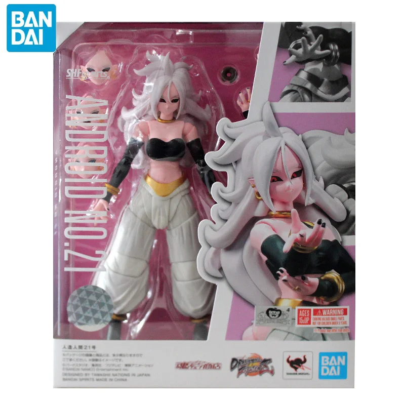 

Фигурка Bandai Dragon Ball Z, оригинальная аниме-фигурка SHF на Android 21, экшн-фигурка маджин Буу, 6-дюймовая Коллекционная аниме