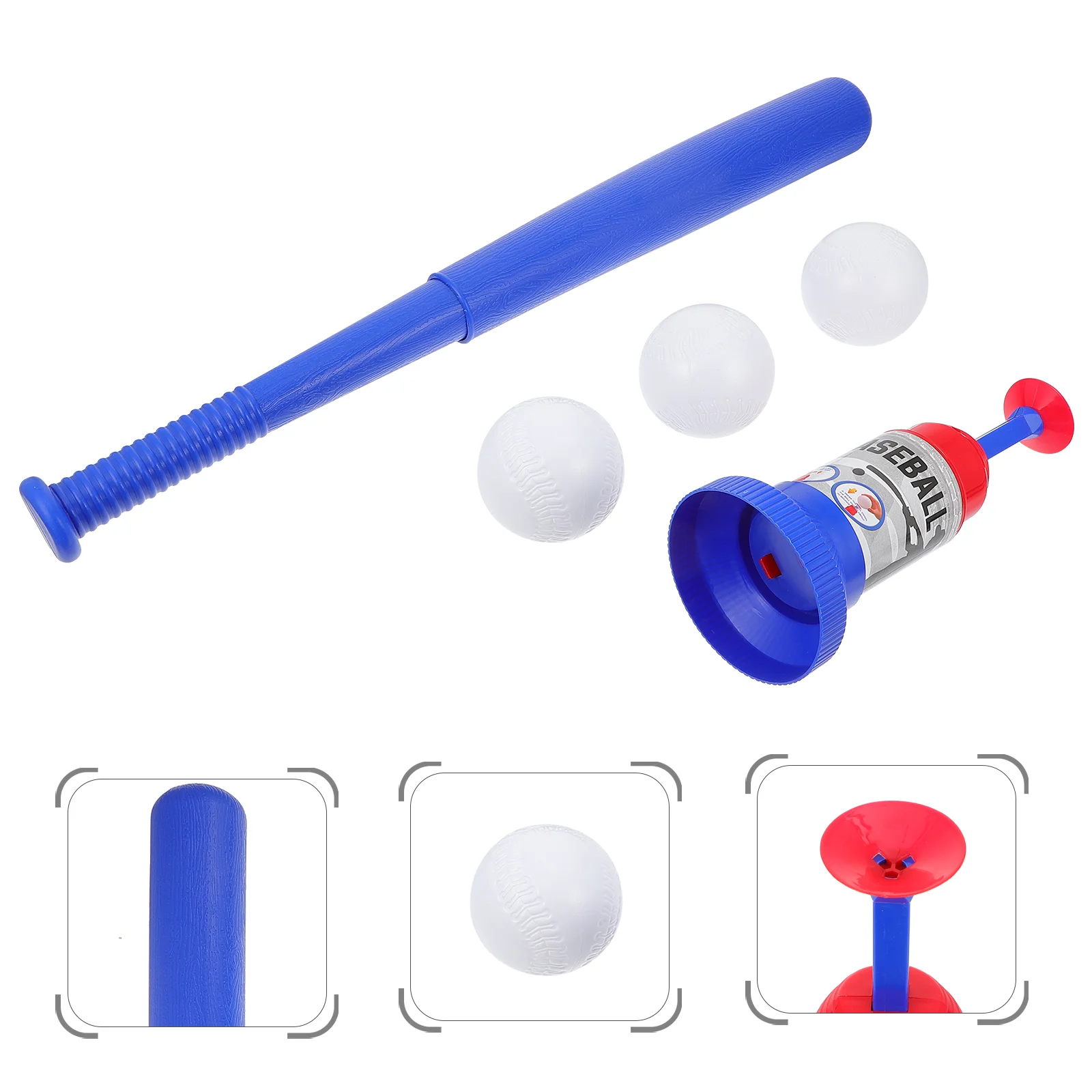 

Kids Outdoor Playset Baseball Training Toy Pitching Machine Bat Automatic Pitcher Launching Tool Child